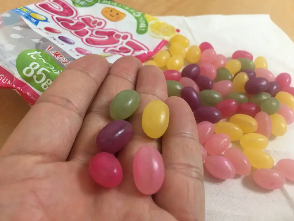 Kasugai Tsubu Gummy 5 Flavors of Colorful Fruit Candies