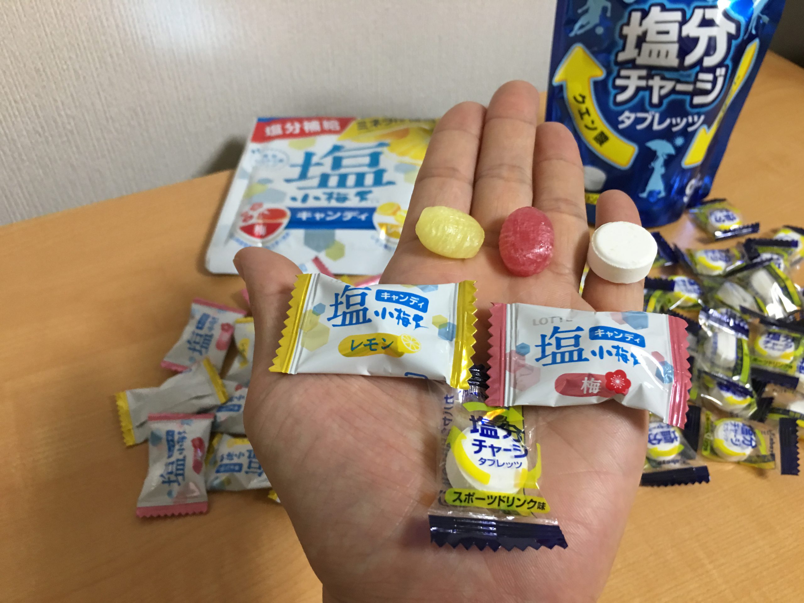 Japanese Salt Candies and Tablets to Prevent Heat Stroke
